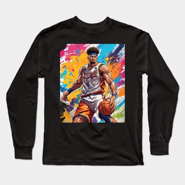 baskeball league Long Sleeve T-Shirt by animegirlnft